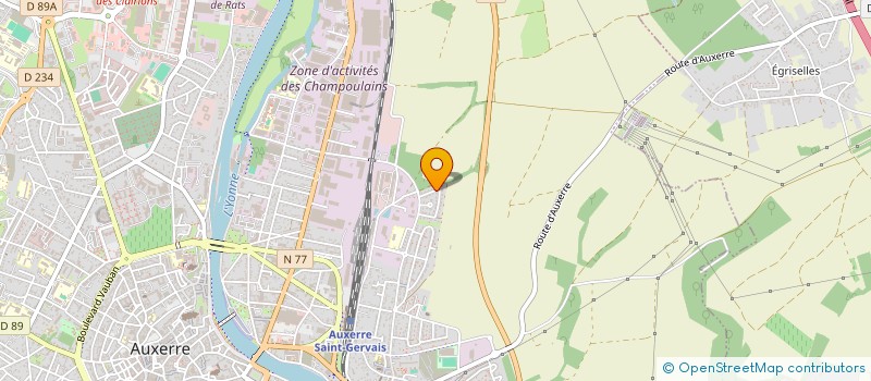 localisation de l'entreprise MONSIEUR SEBASTIEN CHIROUZE à AUXERRE