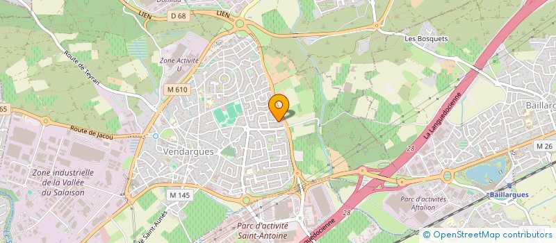 localisation de l'entreprise MONSIEUR SEBASTIEN CHOEUR à VENDARGUES