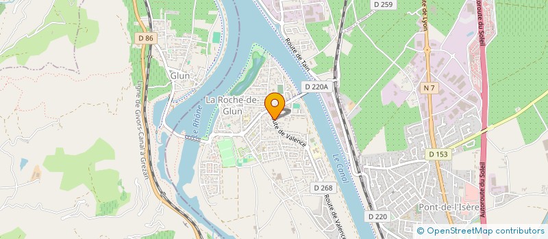 localisation de l'entreprise MONSIEUR SEBASTIEN CHOL  LA ROCHE-DE-GLUN