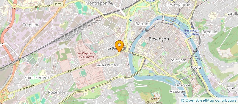 localisation de l'entreprise MONSIEUR SEBASTIEN CHOMMY à BESANCON