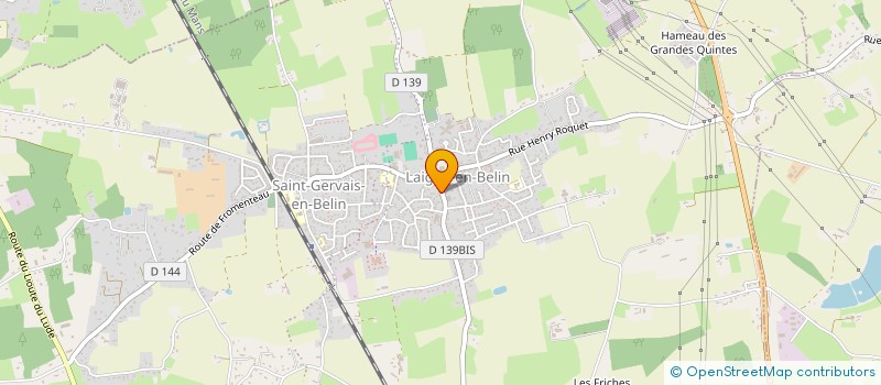 localisation de l'entreprise MONSIEUR SEBASTIEN CHORIN  LAIGNE-EN-BELIN