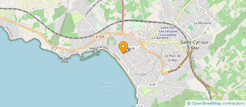 localisation de l'entreprise MONSIEUR SEBASTIEN CHOULET à SAINT-CYR-SUR-MER