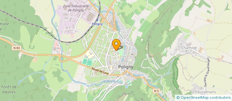 localisation de l'entreprise MONSIEUR SEBASTIEN CHOULOT  POLIGNY