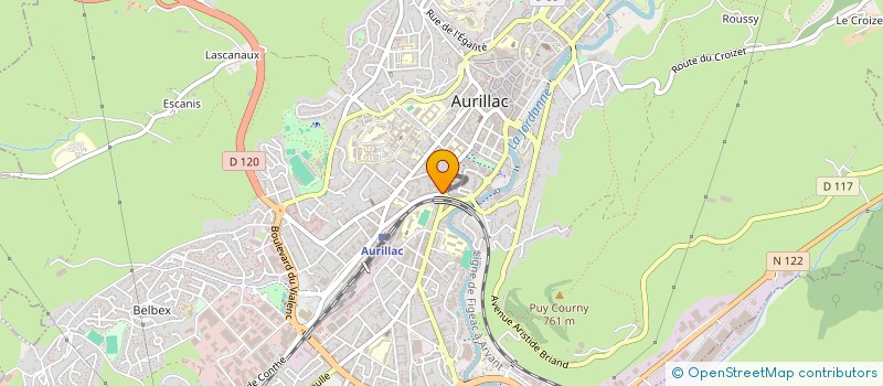 localisation de l'entreprise MONSIEUR SEBASTIEN CHRISTIAN TERREN à AURILLAC
