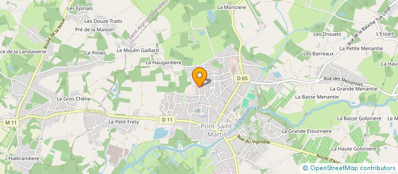 localisation de l'entreprise MONSIEUR SEBASTIEN CHUSSEAU  PONT-SAINT-MARTIN