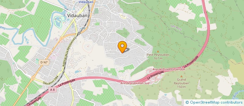 localisation de l'entreprise MONSIEUR SEBASTIEN CIAMPI  VIDAUBAN