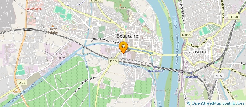 localisation de l'entreprise MONSIEUR SEBASTIEN CIAMPI  BEAUCAIRE