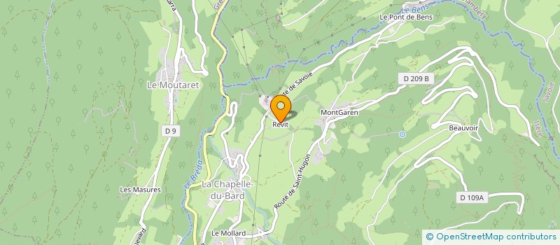 localisation de l'entreprise MONSIEUR SEBASTIEN CLADERE  LE TOUVET