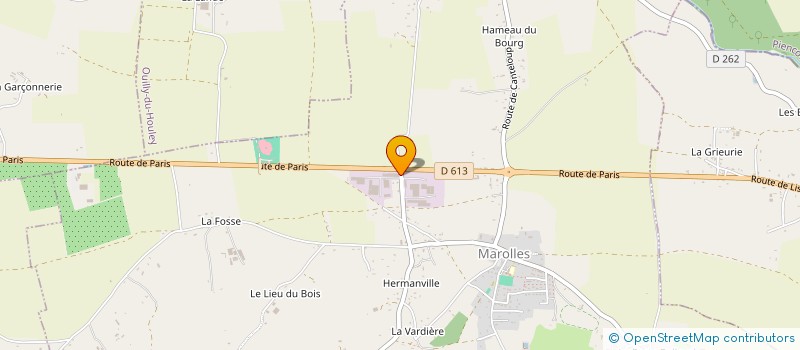 localisation de l'entreprise MONSIEUR SEBASTIEN CLAIRET  MAROLLES