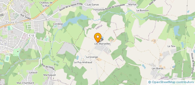 localisation de l'entreprise MONSIEUR SEBASTIEN CLAVAUD à FEYTIAT