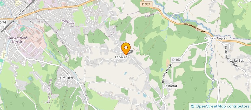 localisation de l'entreprise MONSIEUR SEBASTIEN CLAVAUD  COSNAC