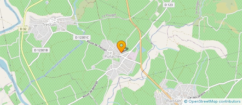 localisation de l'entreprise MONSIEUR SEBASTIEN CLAVEL à LE POUGET