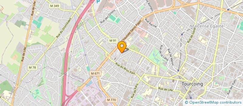 localisation de l'entreprise MONSIEUR SEBASTIEN CLAVETTE  TOURCOING