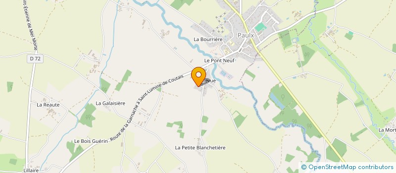 localisation de l'entreprise MONSIEUR SEBASTIEN CLAVIER  PAULX