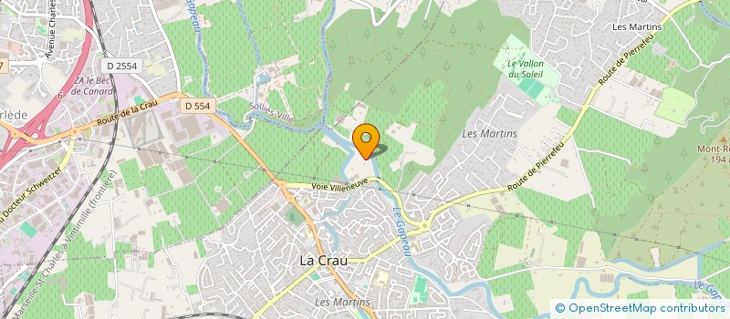 localisation de l'entreprise MONSIEUR SEBASTIEN CLEMENT à LA CRAU