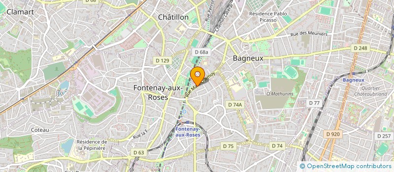 localisation de l'entreprise MONSIEUR SEBASTIEN CLEMENT à FONTENAY-AUX-ROSES