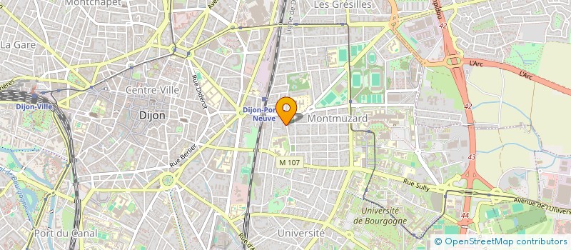 localisation de l'entreprise MONSIEUR SEBASTIEN CLERC à DIJON