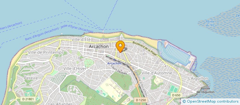 localisation de l'entreprise MONSIEUR SEBASTIEN CLERT  ARCACHON