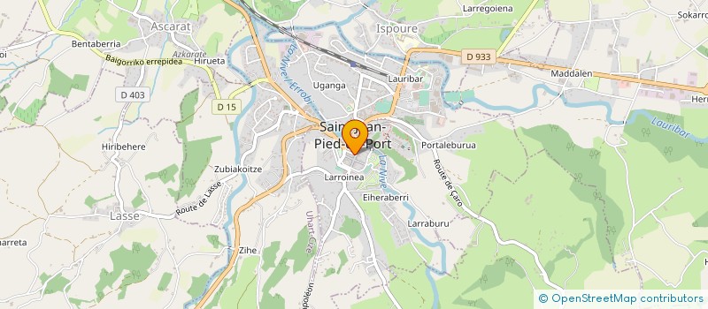 localisation de l'entreprise MONSIEUR SEBASTIEN CLERY à SAINT-JEAN-PIED-DE-PORT