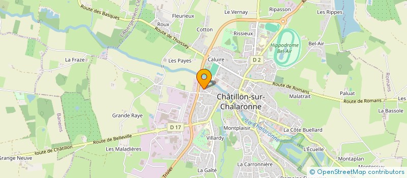 localisation de l'entreprise MONSIEUR SEBASTIEN CLEYET-MAREL à CHATILLON-SUR-CHALARONNE