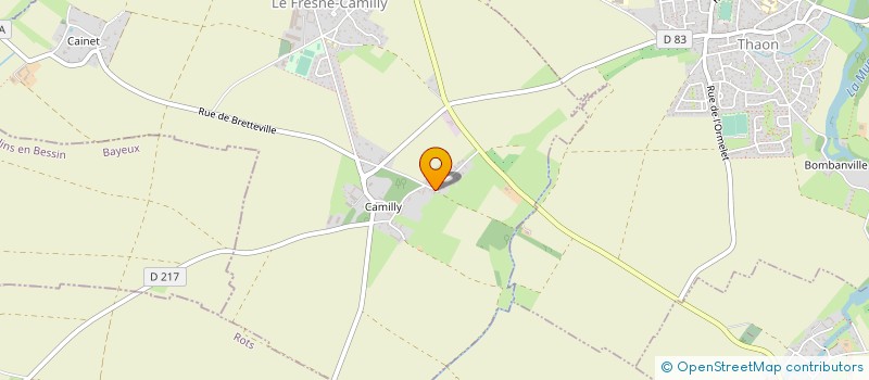 localisation de l'entreprise MONSIEUR SEBASTIEN CLIN  LE FRESNE-CAMILLY