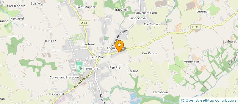 localisation de l'entreprise MONSIEUR SEBASTIEN CLOAREC  PENVENAN