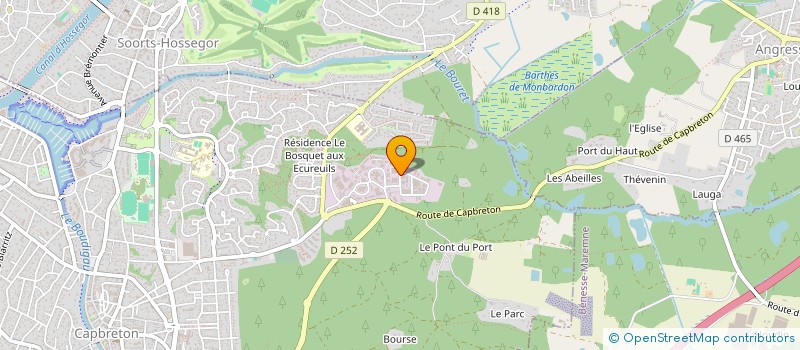 localisation de l'entreprise MONSIEUR SEBASTIEN CLOSIER à CAPBRETON