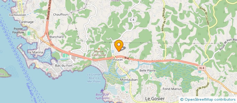 localisation de l'entreprise MONSIEUR SEBASTIEN CNUDDE  LE GOSIER