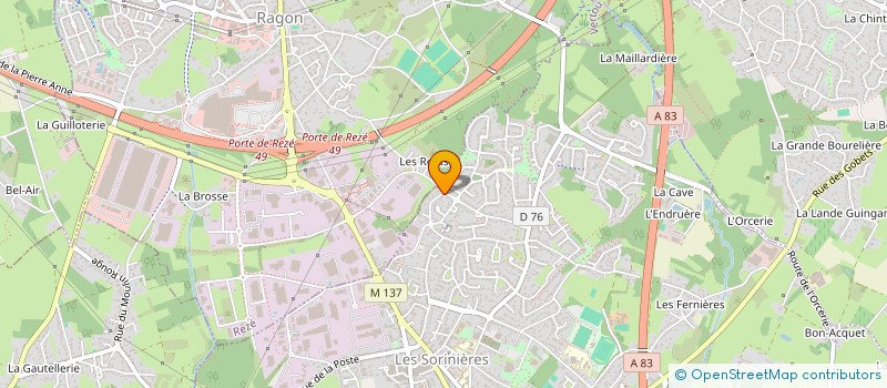 localisation de l'entreprise MONSIEUR SEBASTIEN COIFFARD à LES SORINIERES
