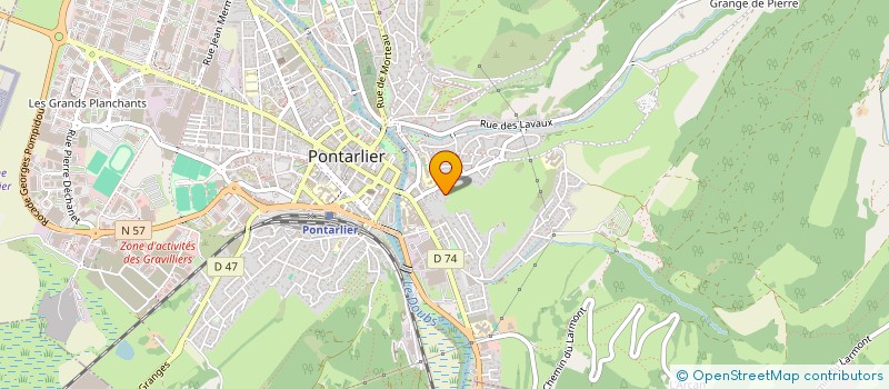 localisation de l'entreprise MONSIEUR SEBASTIEN COLARD  PONTARLIER