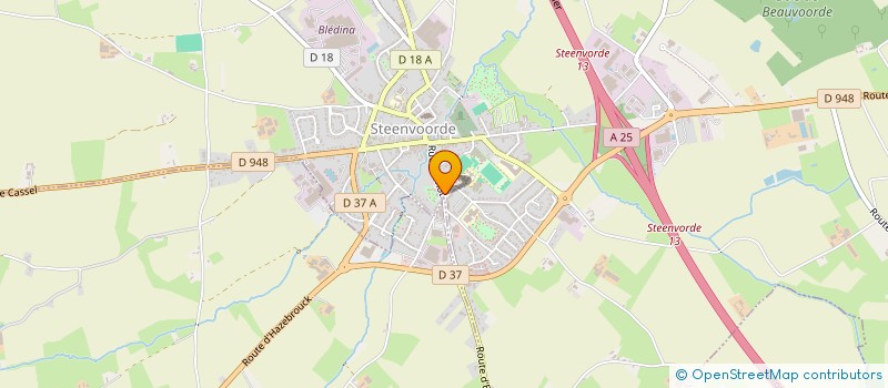 localisation de l'entreprise MONSIEUR SEBASTIEN COLIER  STEENVOORDE