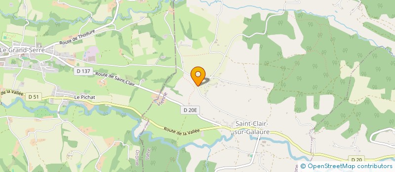 localisation de l'entreprise MONSIEUR SEBASTIEN COLIN  SAINT-CLAIR-SUR-GALAURE