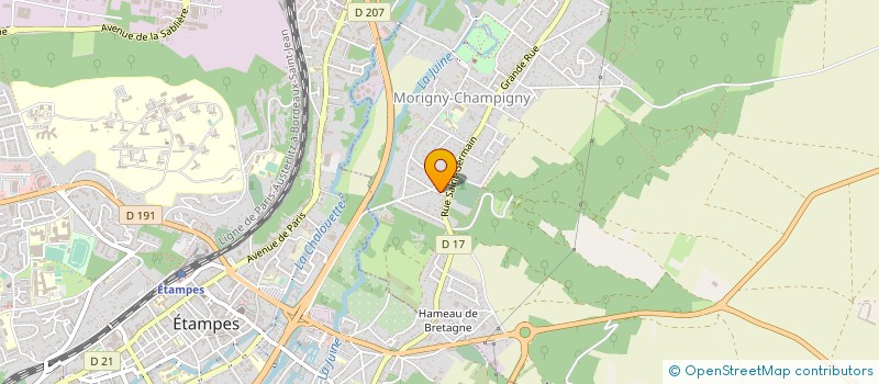 localisation de l'entreprise MONSIEUR SEBASTIEN COLIN  MORIGNY-CHAMPIGNY