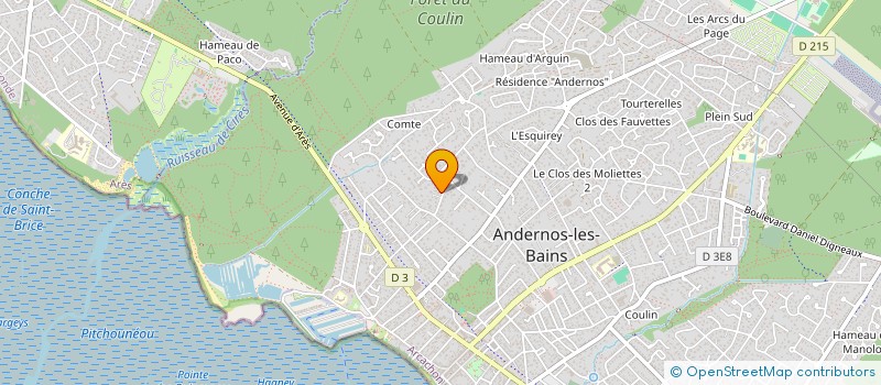 localisation de l'entreprise MONSIEUR SEBASTIEN COLIN  ANDERNOS-LES-BAINS