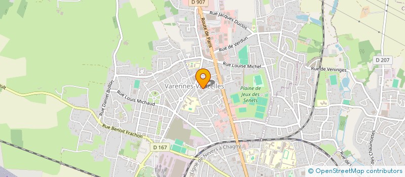 localisation de l'entreprise MONSIEUR SEBASTIEN COLLARD  VARENNES-VAUZELLES