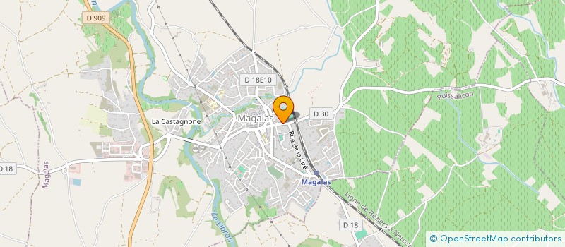 localisation de l'entreprise MONSIEUR SEBASTIEN COLLIER  MAGALAS