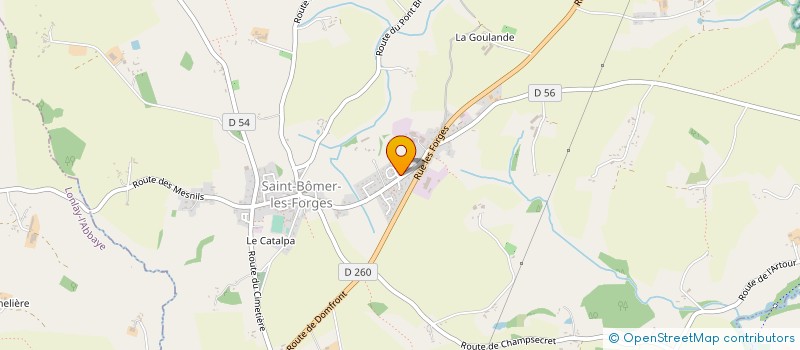 localisation de l'entreprise MONSIEUR SEBASTIEN COLLIN à SAINT-BOMER-LES-FORGES