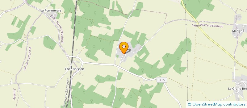 localisation de l'entreprise MONSIEUR SEBASTIEN COLLIN à SAINT-PIERRE-D'EXIDEUIL