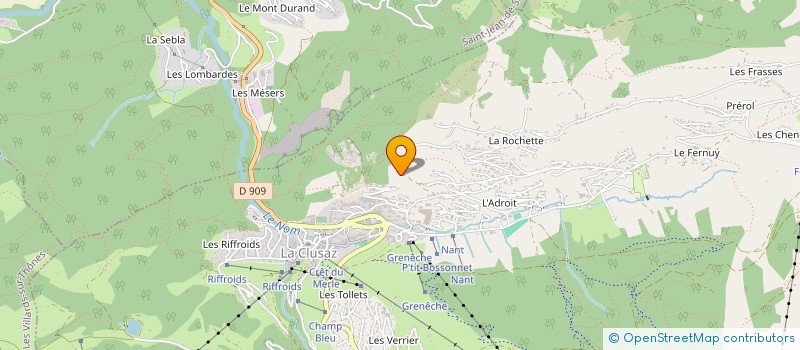 localisation de l'entreprise MONSIEUR SEBASTIEN COLLOMB-GROS à LA CLUSAZ