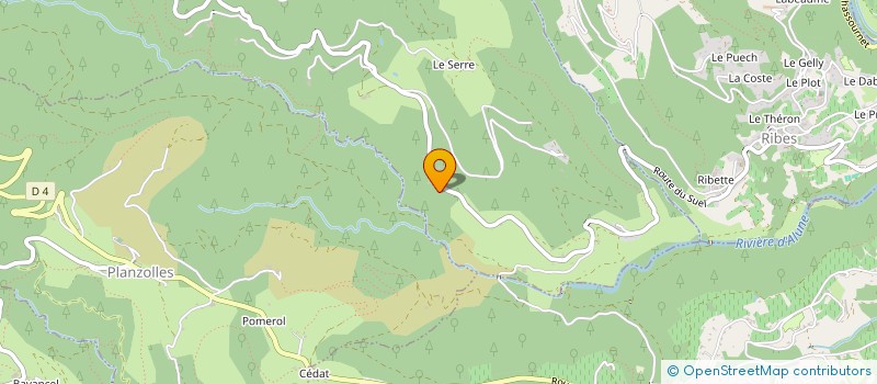 localisation de l'entreprise MONSIEUR SEBASTIEN COLOMBIER  LABLACHERE