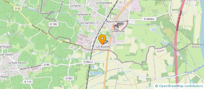 localisation de l'entreprise MONSIEUR SEBASTIEN COMAS  ROMANECHE-THORINS