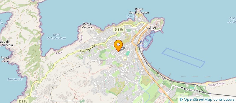 localisation de l'entreprise MONSIEUR SEBASTIEN COMORETTO  CALVI