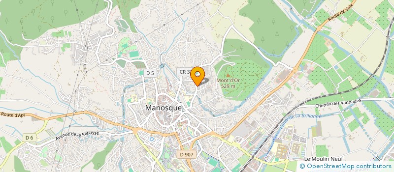 localisation de l'entreprise MONSIEUR SEBASTIEN COMTE à MANOSQUE