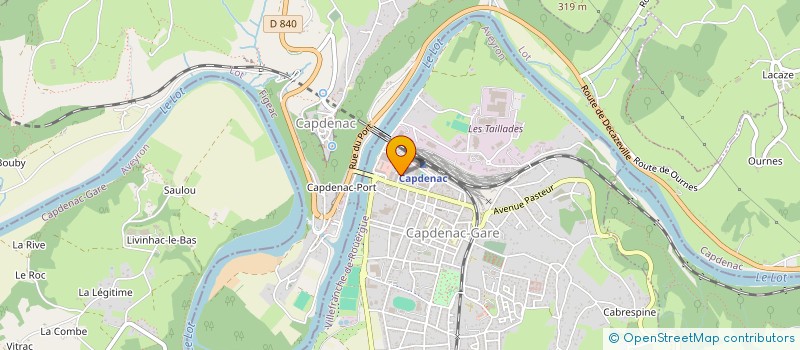 localisation de l'entreprise MONSIEUR SEBASTIEN CONTESSE  CAPDENAC-GARE