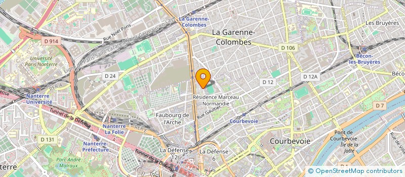 localisation de l'entreprise MONSIEUR SEBASTIEN COQUATRIX à COURBEVOIE