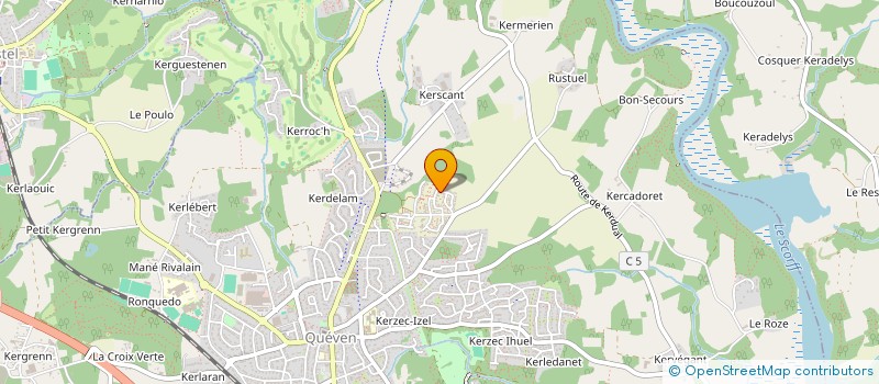 localisation de l'entreprise MONSIEUR SEBASTIEN COQUETTE  QUEVEN