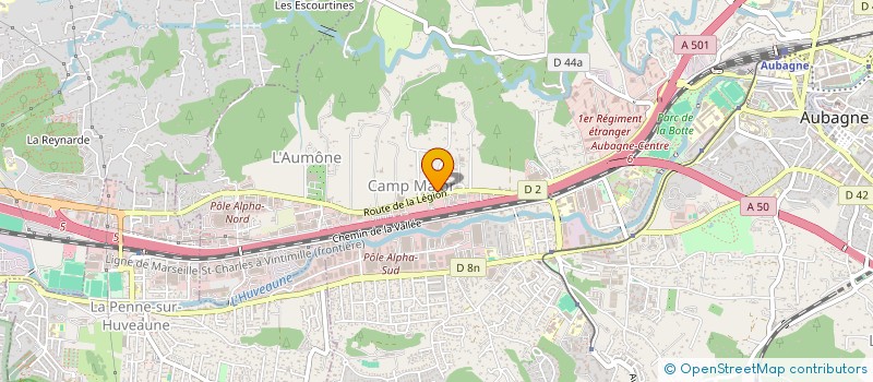 localisation de l'entreprise MONSIEUR SEBASTIEN COQUILLAT  AUBAGNE