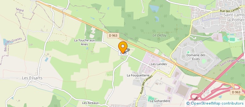 localisation de l'entreprise MONSIEUR SEBASTIEN COQUILLAUX  SAINT-LEGER-DE-LINIERES