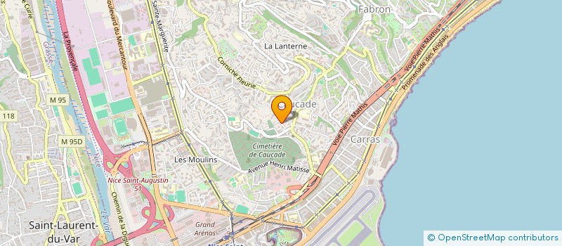 localisation de l'entreprise MONSIEUR SEBASTIEN CORAZZA à NICE