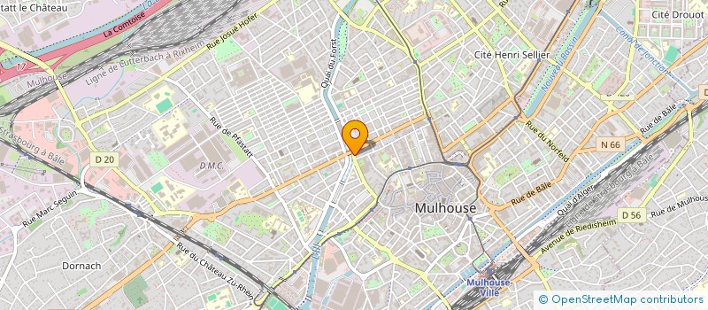 localisation de l'entreprise MONSIEUR SEBASTIEN CORE à MULHOUSE